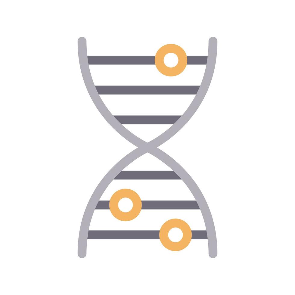 illustrazione vettoriale del dna su uno sfondo. simboli di qualità premium. icone vettoriali per il concetto e la progettazione grafica.