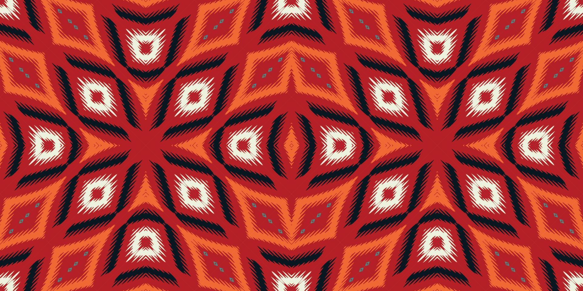 ikat puntini tribale astratto senza soluzione di continuità modello. etnico geometrico batik ikkat digitale vettore tessile design per stampe tessuto saree Mughal spazzola simbolo andane struttura Kurti kurtis kurtas