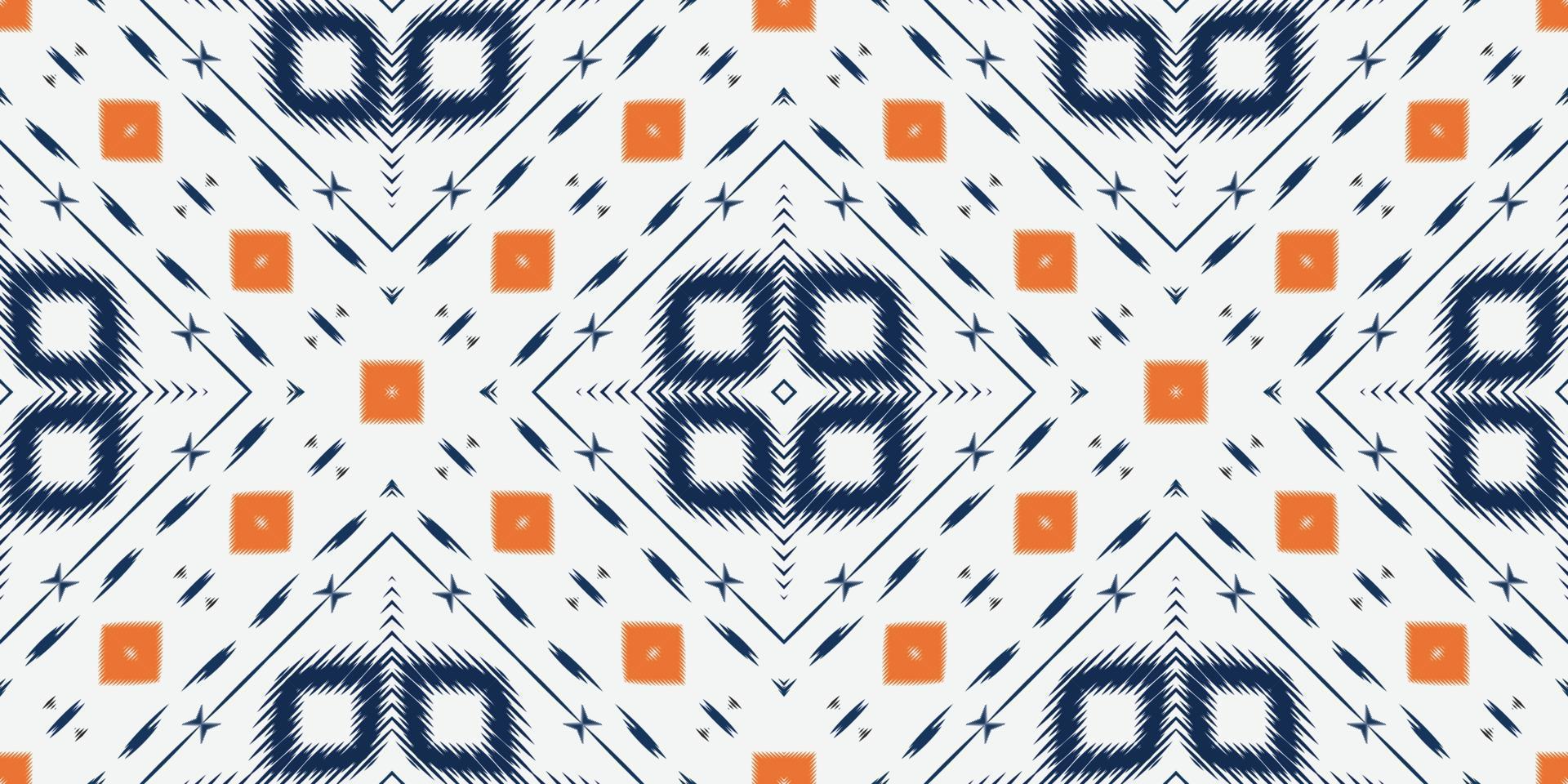 ikat puntini tribale arte senza soluzione di continuità modello. etnico geometrico ikkat batik digitale vettore tessile design per stampe tessuto saree Mughal spazzola simbolo andane struttura Kurti kurtis kurtas