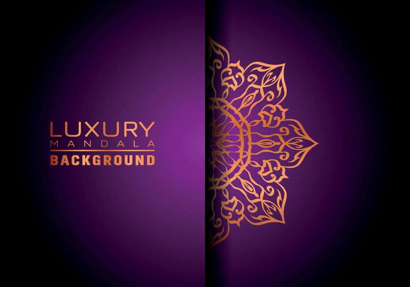 sfondo logo mandala ornamentale di lusso, stile arabesco. vettore