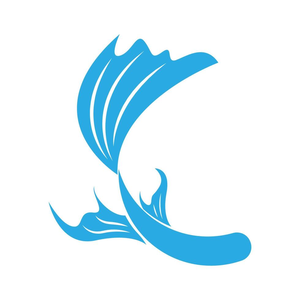 pesce rosso icona logo design vettore
