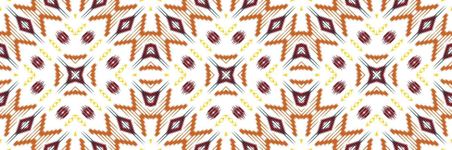 batik tessile motivo ikat triangolo senza soluzione di continuità modello digitale vettore design per Stampa saree Kurti Borneo tessuto confine spazzola simboli campioni progettista