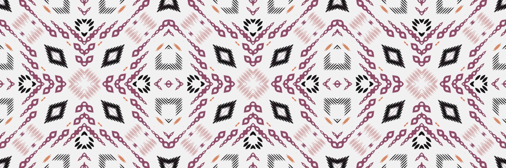 ikat damasco batik tessile senza soluzione di continuità modello digitale vettore design per Stampa saree Kurti Borneo tessuto confine spazzola simboli campioni cotone