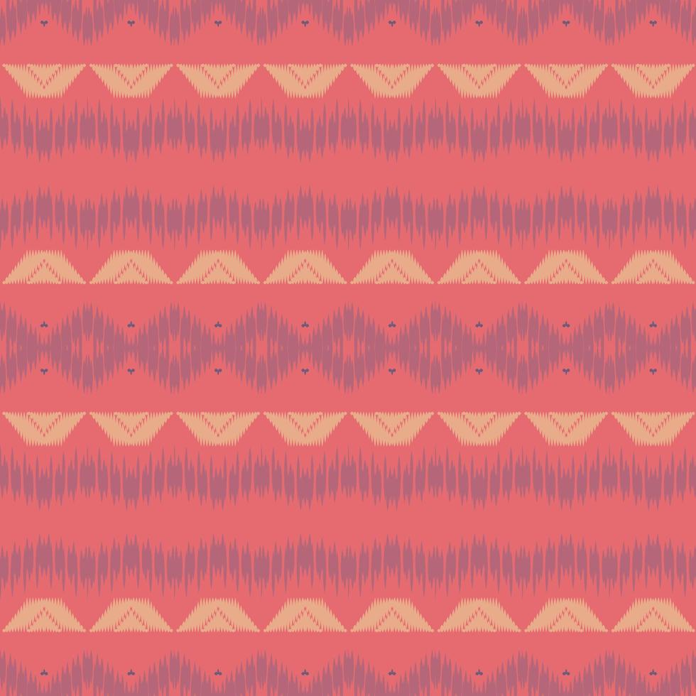ikat tessuto tribale gallone senza soluzione di continuità modello. etnico geometrico ikkat batik digitale vettore tessile design per stampe tessuto saree Mughal spazzola simbolo andane struttura Kurti kurtis kurtas