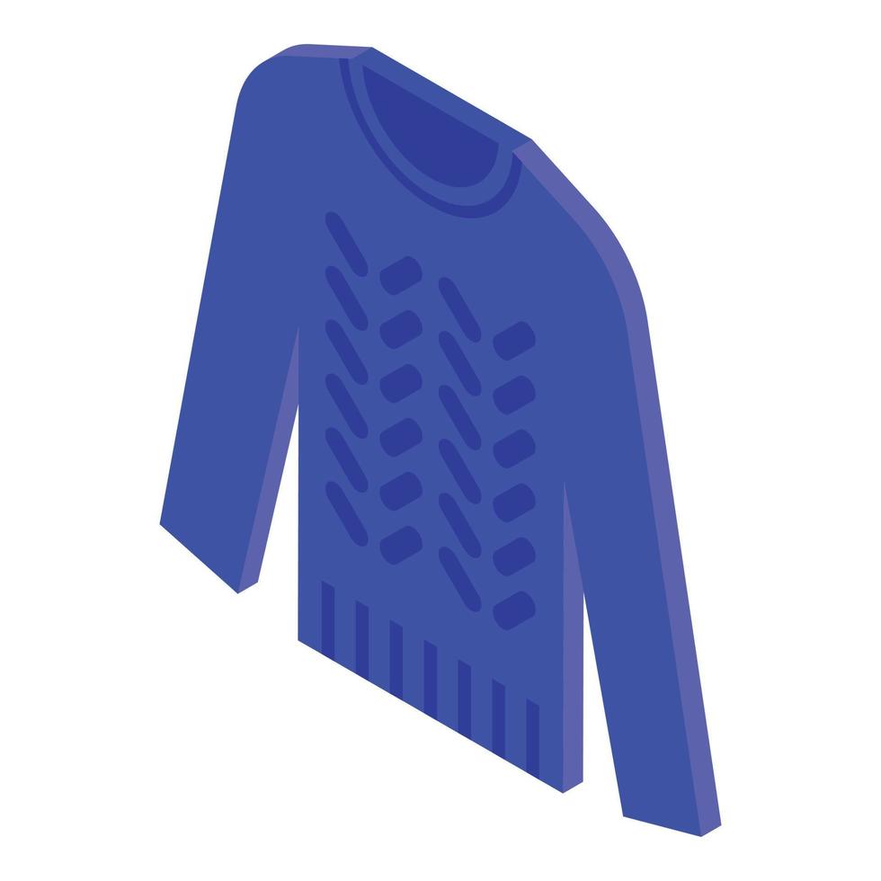 a maglia maglione icona, isometrico stile vettore