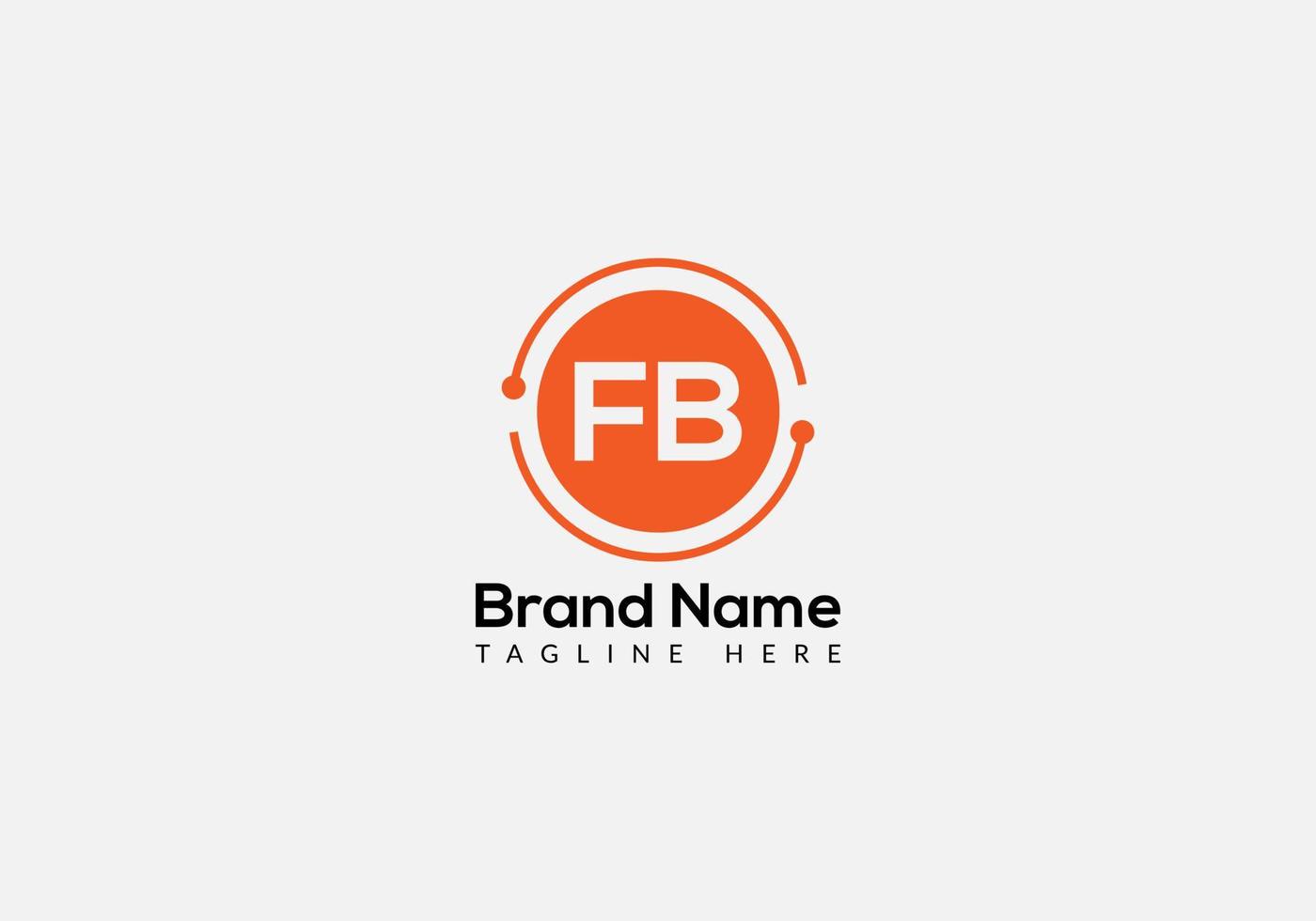 astratto fb lettera moderno iniziale segni di lettere logo design vettore