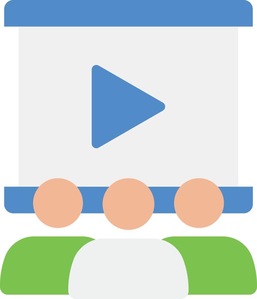 apprendimento presentazione videop vettore