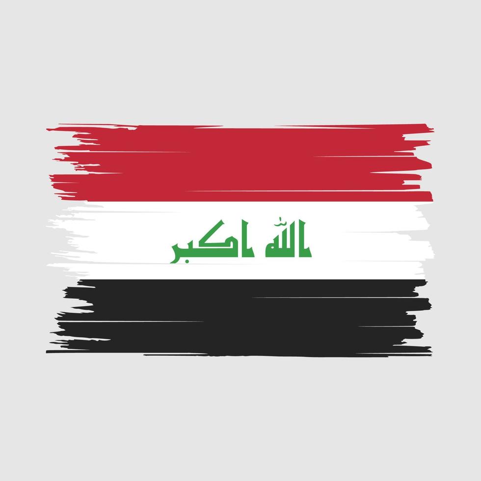 Iraq bandiera spazzola vettore