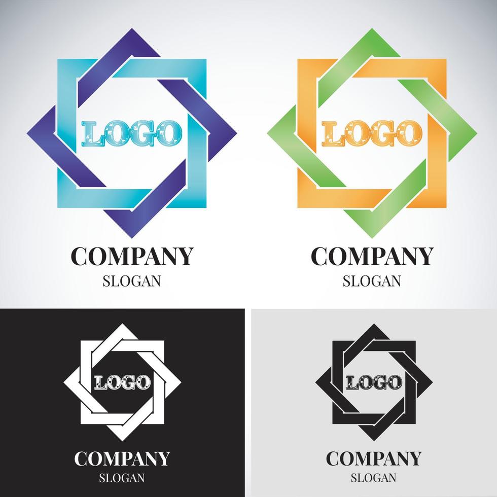 icona logo astratto design astratto logo design vettore