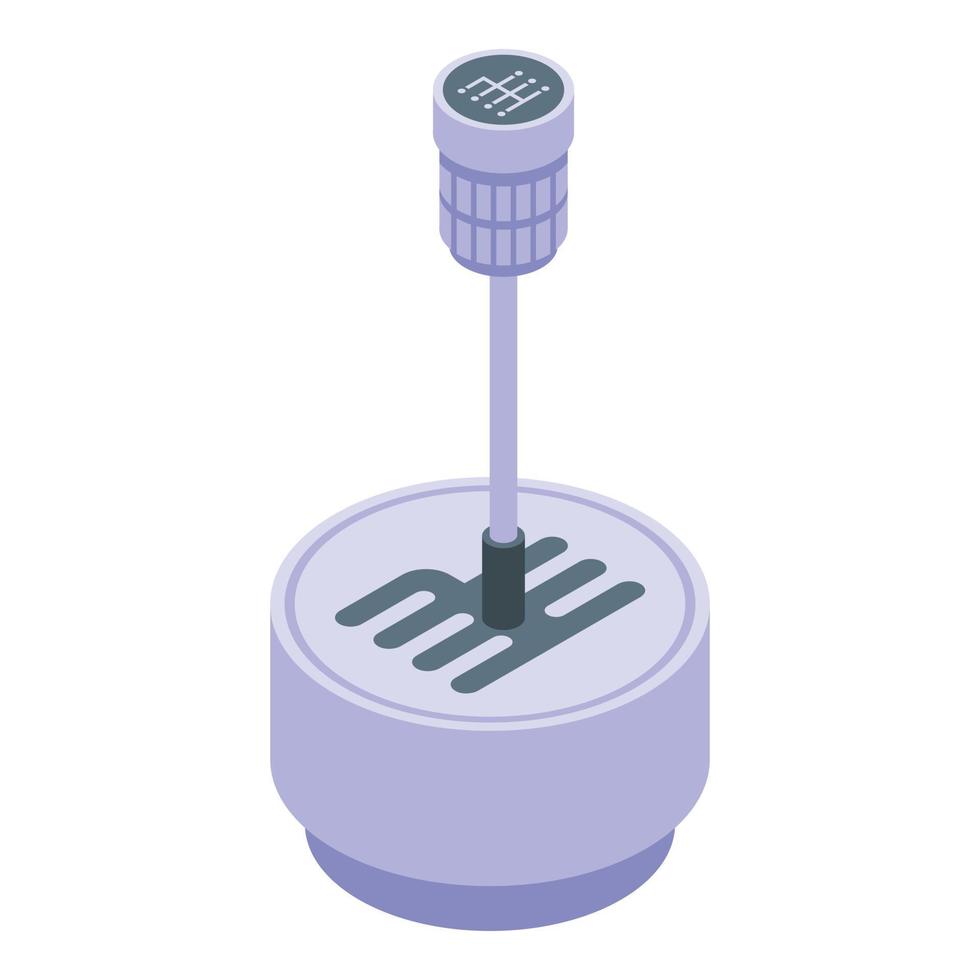 auto riduttore icona, isometrico stile vettore