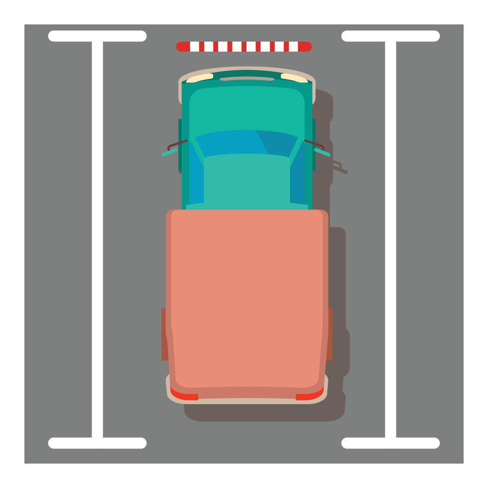 furgone icona, isometrico stile vettore