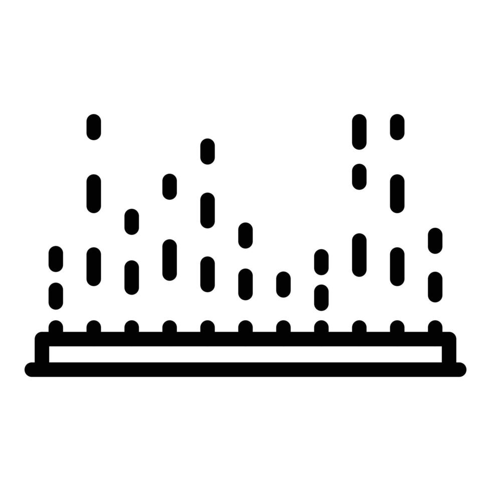 equalizzatore punti icona, schema stile vettore