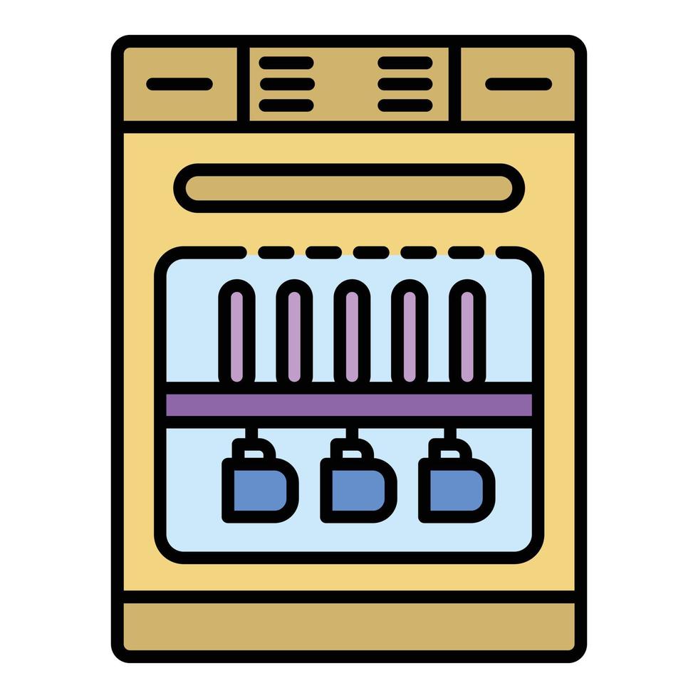 lavastoviglie macchina icona colore schema vettore