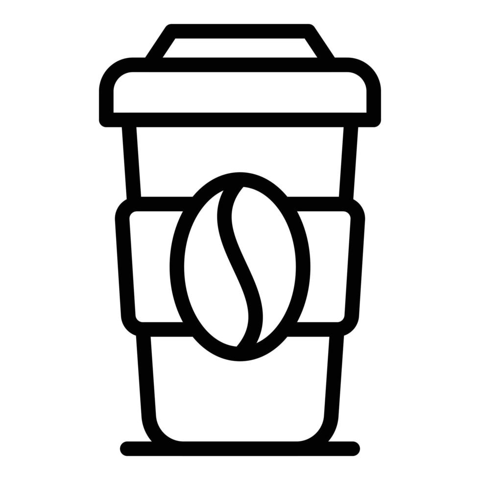 originale caffè tazza icona, schema stile vettore