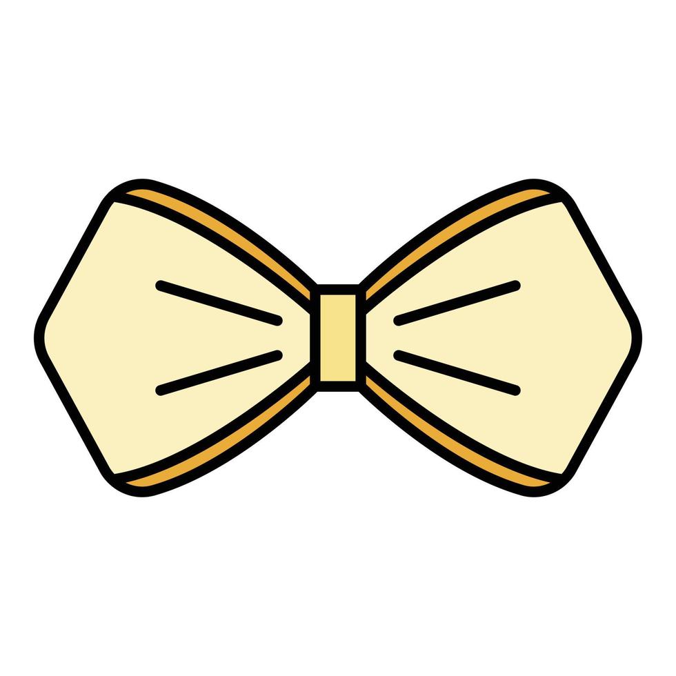 arco cravatta icona colore schema vettore