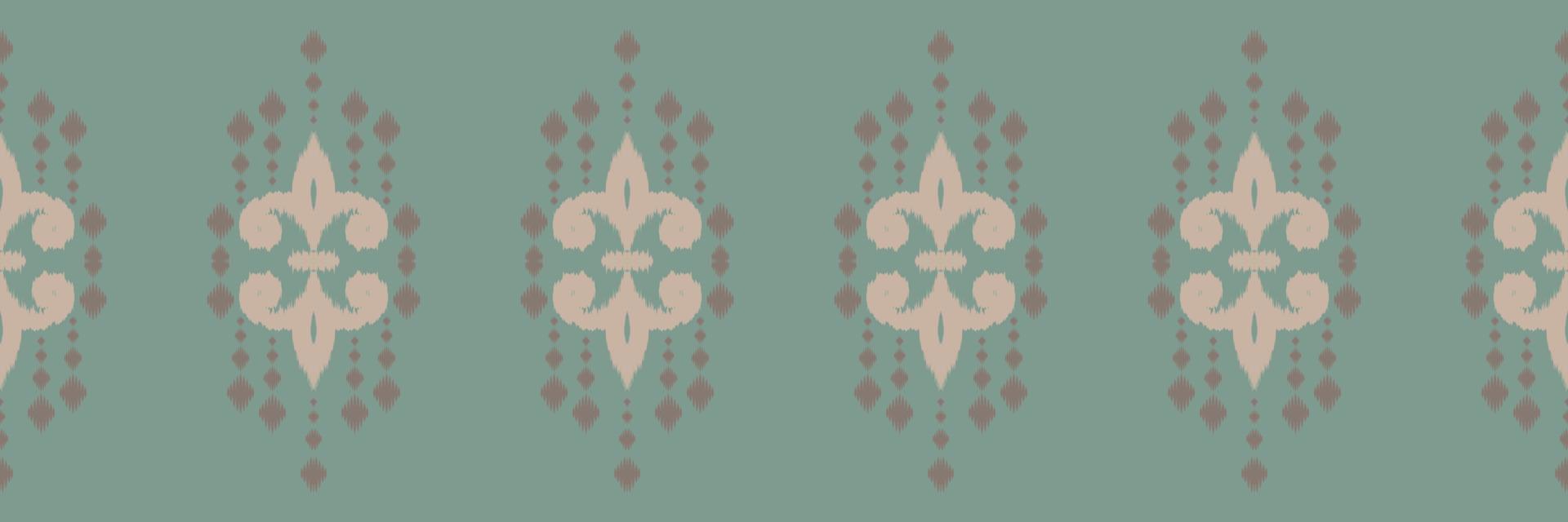 batik tessile etnico ikat vettore senza soluzione di continuità modello digitale vettore design per Stampa saree Kurti Borneo tessuto confine spazzola simboli campioni elegante