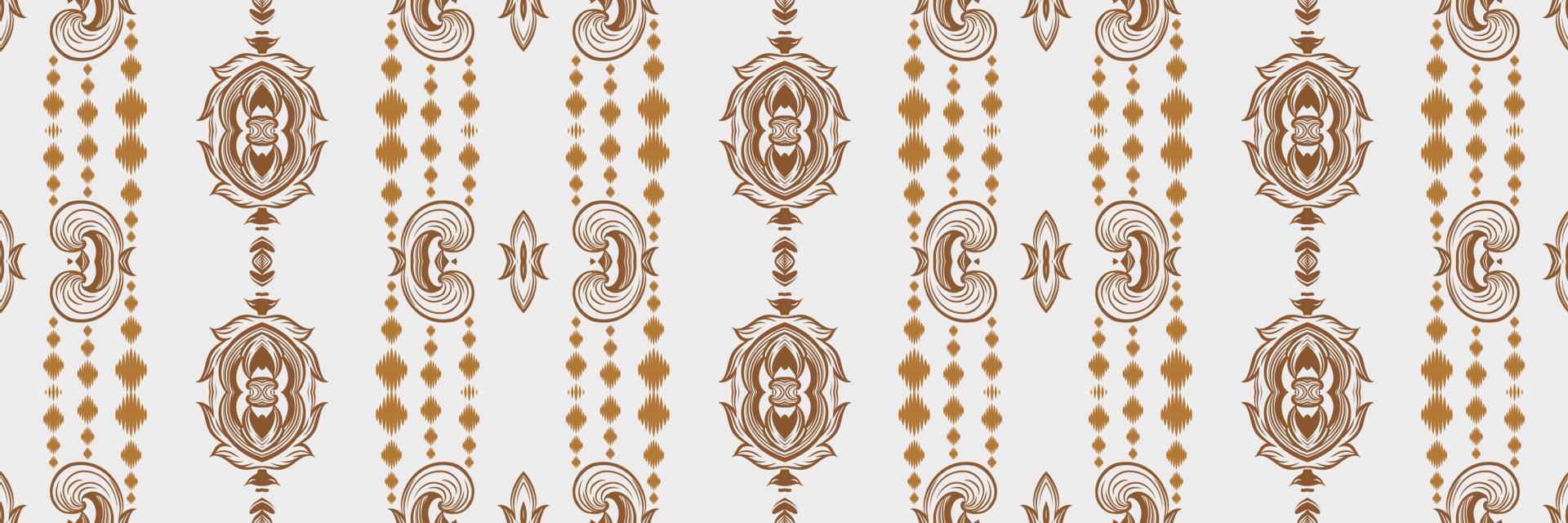 batik tessile ikkat o ikat stampe senza soluzione di continuità modello digitale vettore design per Stampa saree Kurti Borneo tessuto confine spazzola simboli campioni cotone