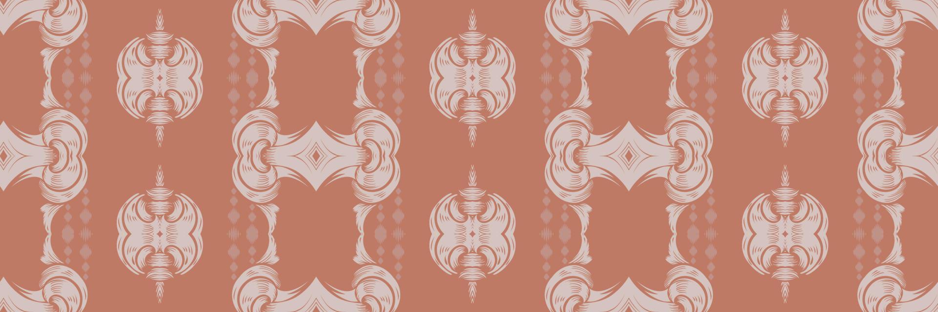 batik tessile motivo ikat tessuto senza soluzione di continuità modello digitale vettore design per Stampa saree Kurti Borneo tessuto confine spazzola simboli campioni festa indossare