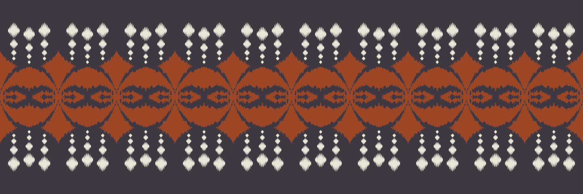 ikat confine tribale attraversare senza soluzione di continuità modello. etnico geometrico ikkat batik digitale vettore tessile design per stampe tessuto saree Mughal spazzola simbolo andane struttura Kurti kurtis kurtas