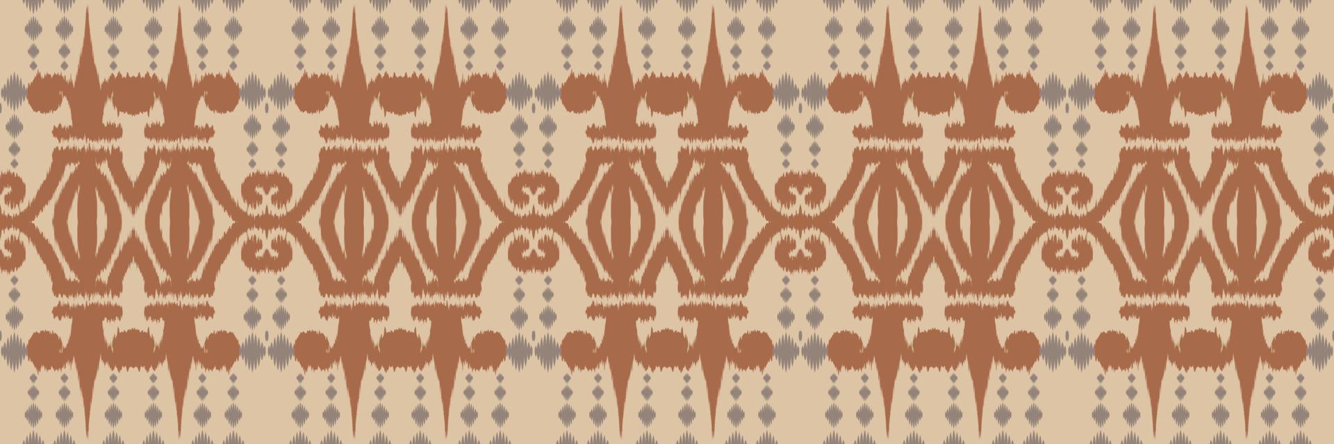etnico ikat fiori batik tessile senza soluzione di continuità modello digitale vettore design per Stampa saree Kurti Borneo tessuto confine spazzola simboli campioni progettista