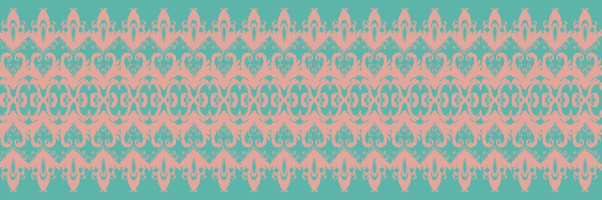 batik tessile ikkat o ikat fiori senza soluzione di continuità modello digitale vettore design per Stampa saree Kurti Borneo tessuto confine spazzola simboli campioni festa indossare