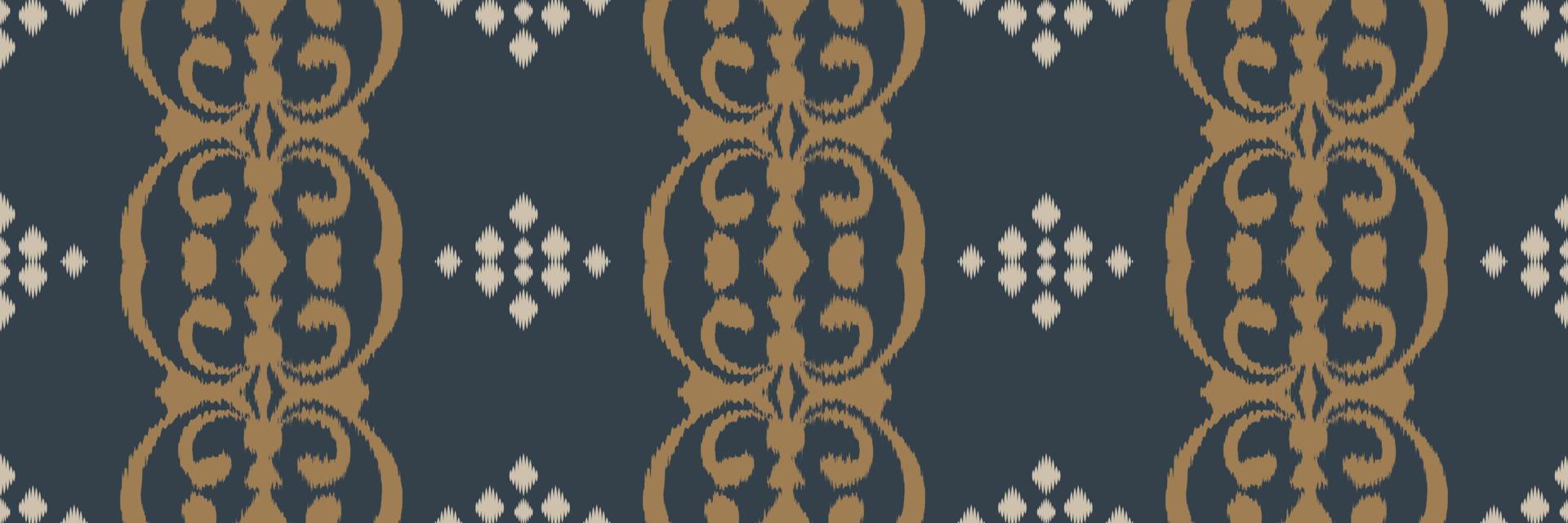batik tessile etnico ikat gallone senza soluzione di continuità modello digitale vettore design per Stampa saree Kurti Borneo tessuto confine spazzola simboli campioni cotone