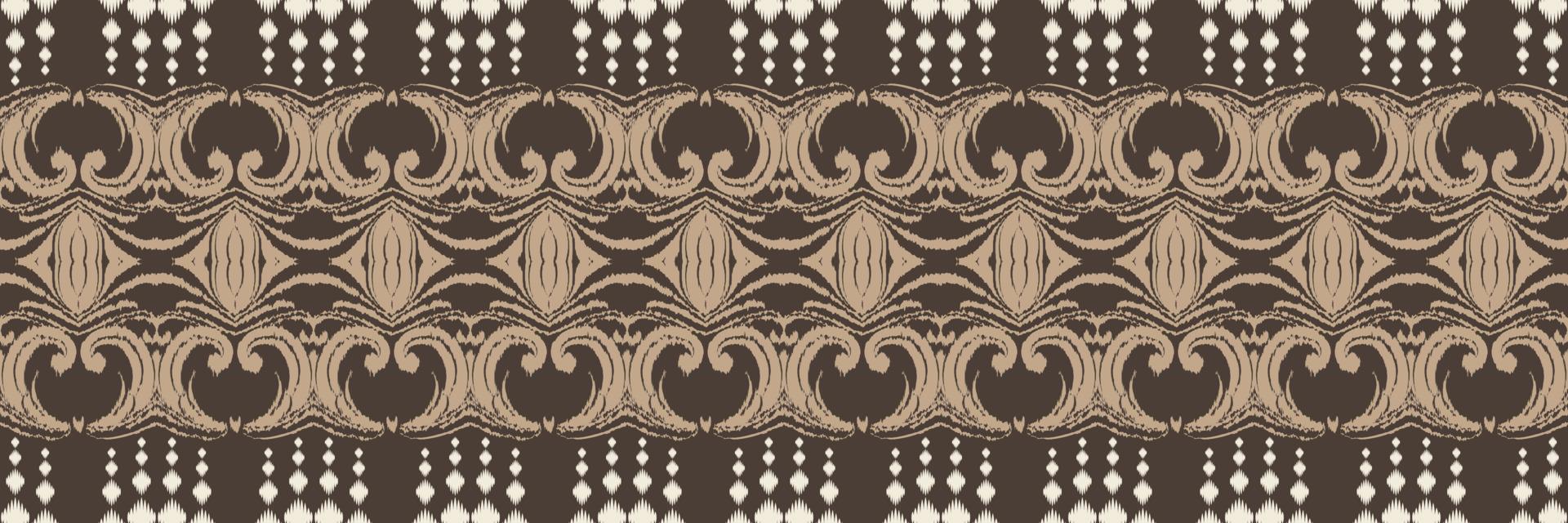 batik tessile ikat azteco senza soluzione di continuità modello digitale vettore design per Stampa saree Kurti Borneo tessuto confine spazzola simboli campioni elegante