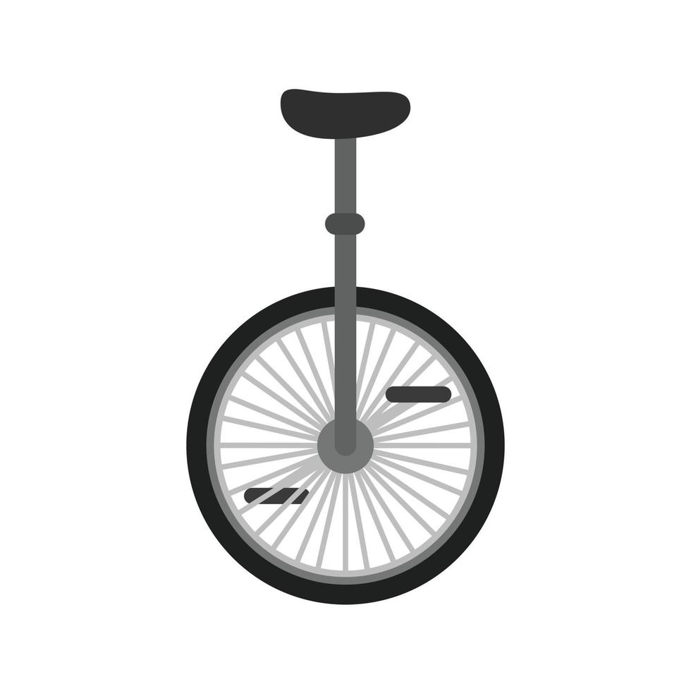 circo ciclo piatto in scala di grigi icona vettore