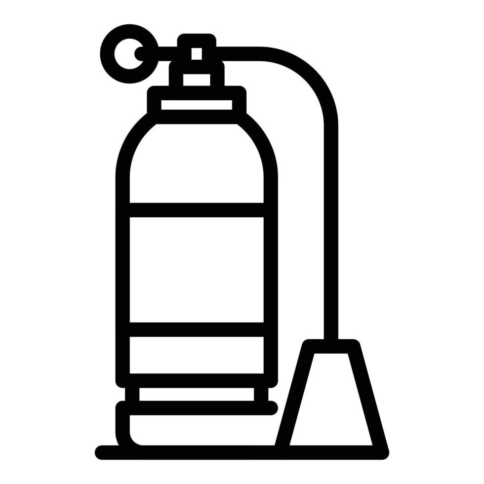 fuoco estintore protezione icona, schema stile vettore