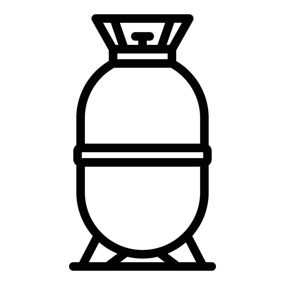 gas serbatoio icona, schema stile vettore