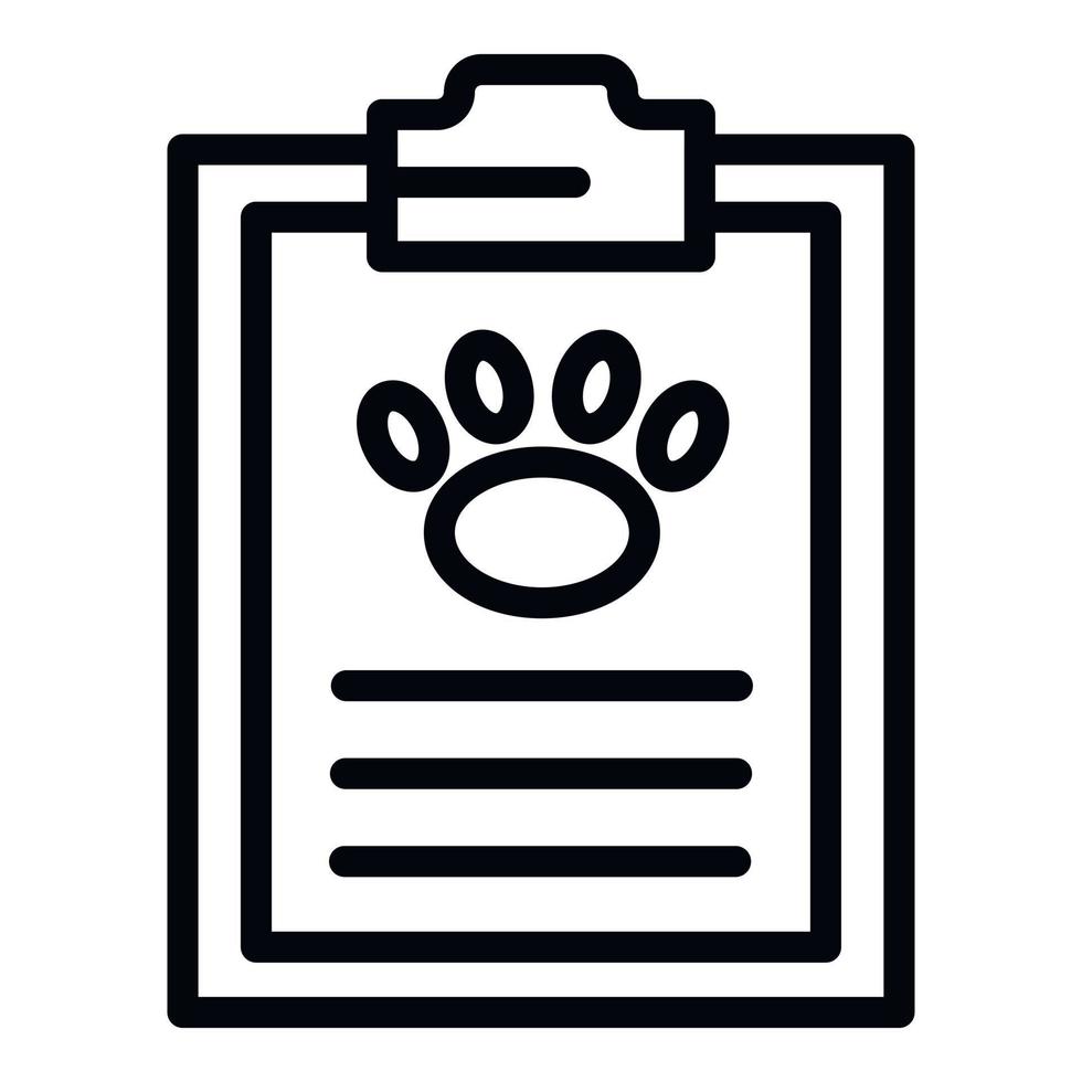 veterinario elenco icona, schema stile vettore
