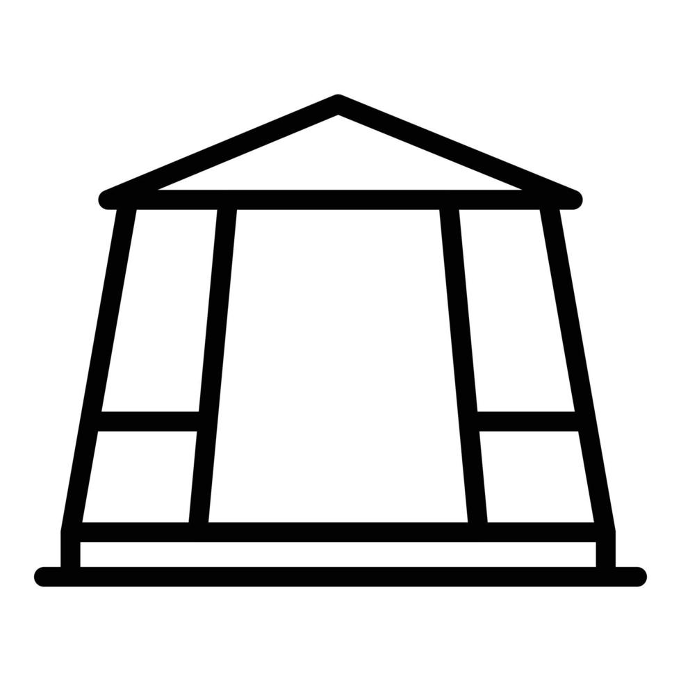 nozze gazebo icona, schema stile vettore