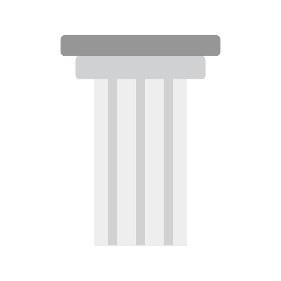 colonna piatto in scala di grigi icona vettore