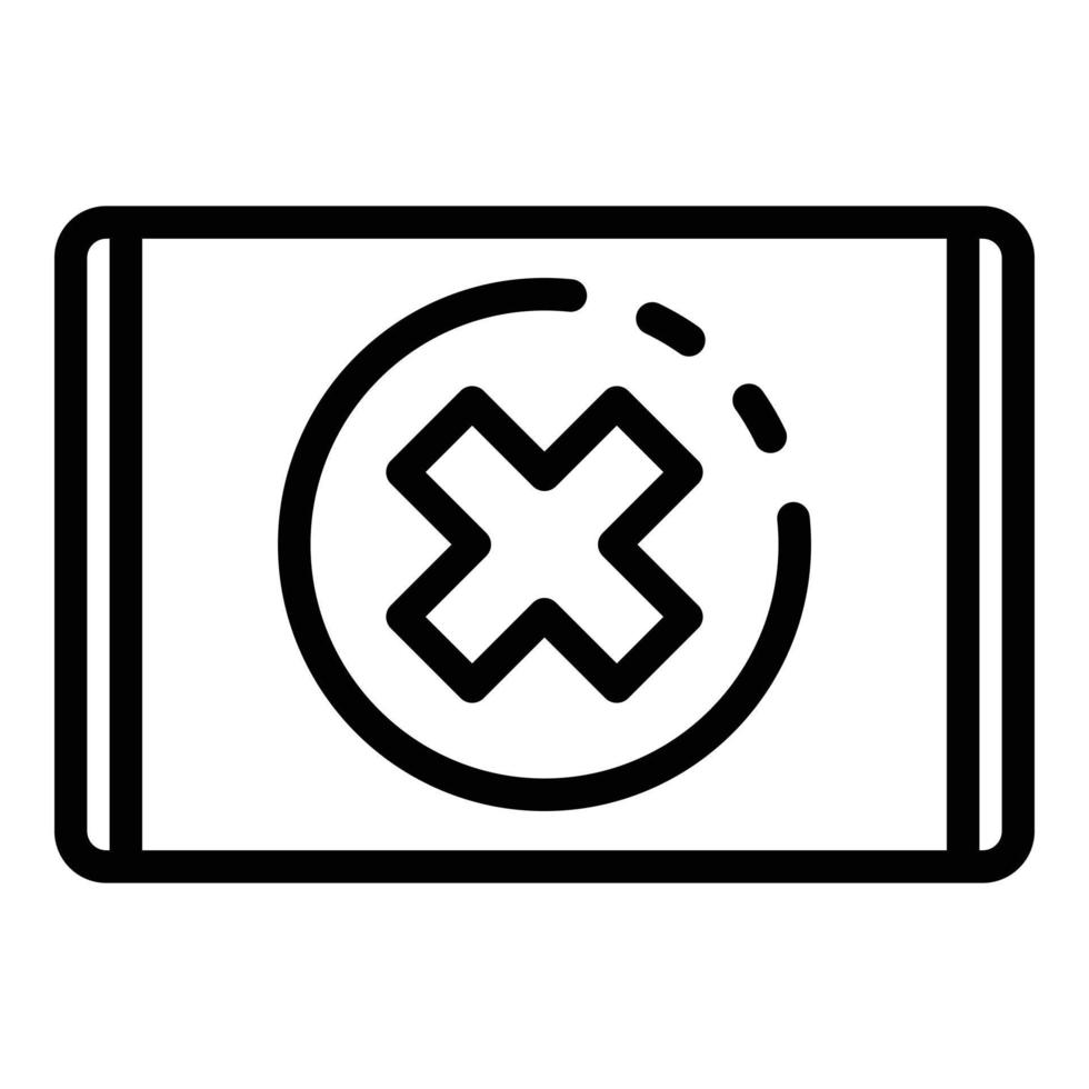 bloccato tavoletta icona, schema stile vettore