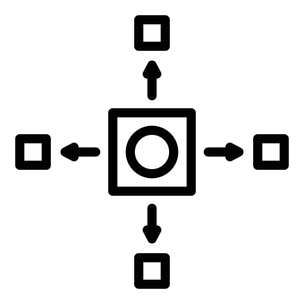 blockchain gruppo icona, schema stile vettore