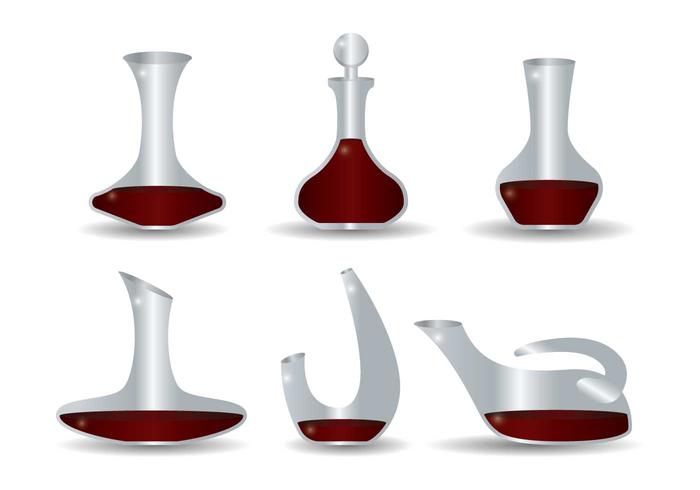 Set vettoriale decanter