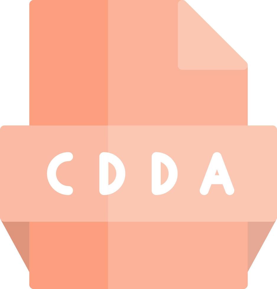 CDDA file formato icona vettore