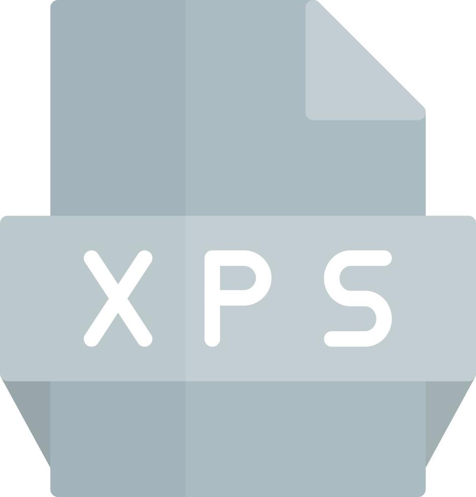 xps file formato icona vettore