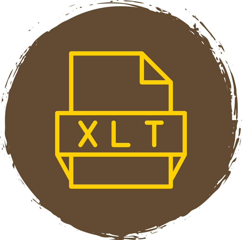 xlt file formato icona vettore