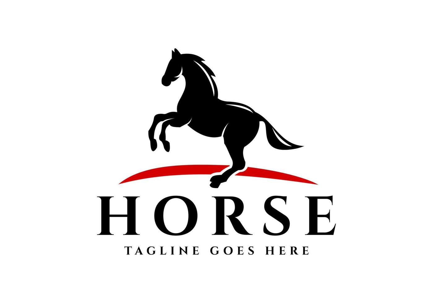 il cavallo logo è adatto come un' aziendale simbolo. vettore