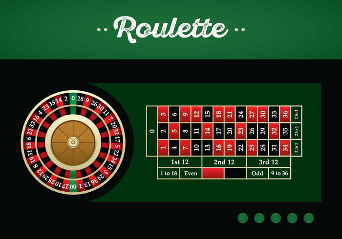Illustrazione americana di vettore della tabella delle roulette