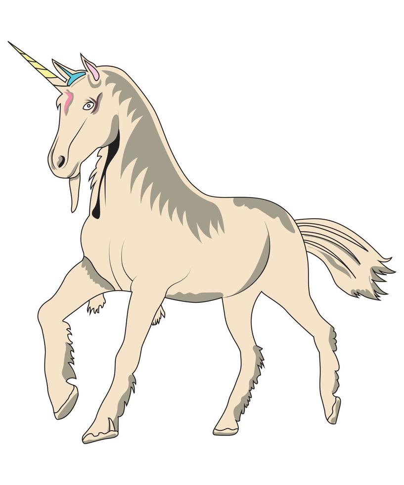 unicorno compleanno illustrazione vettore