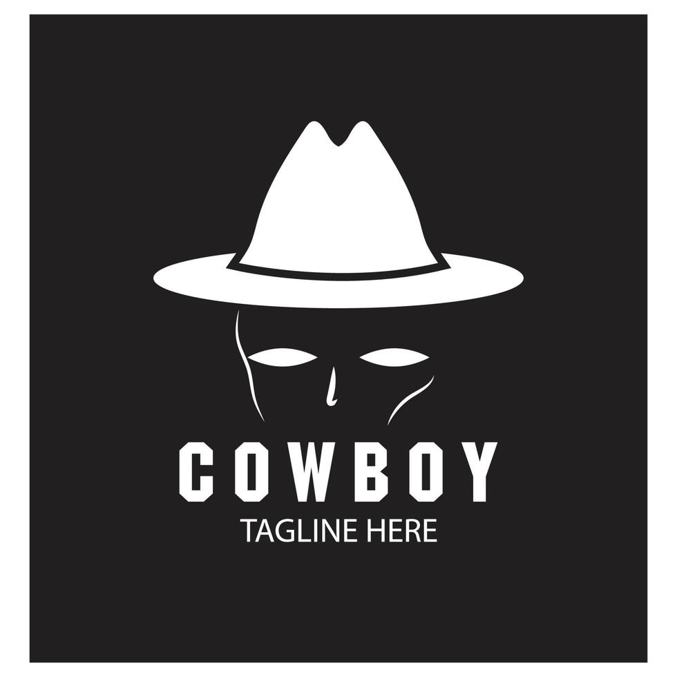 cowboy logo vettore modello design