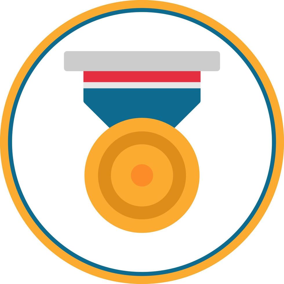 argento medaglia vettore icona design