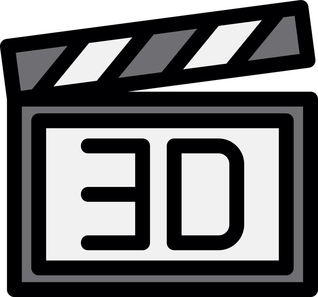 3d film vettore icona design