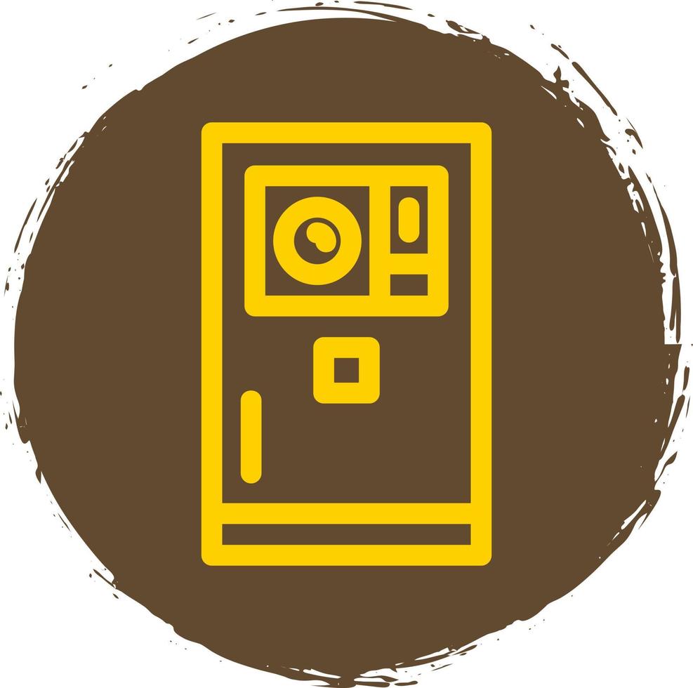 icona piatta della fotocamera dello smartphone vettore