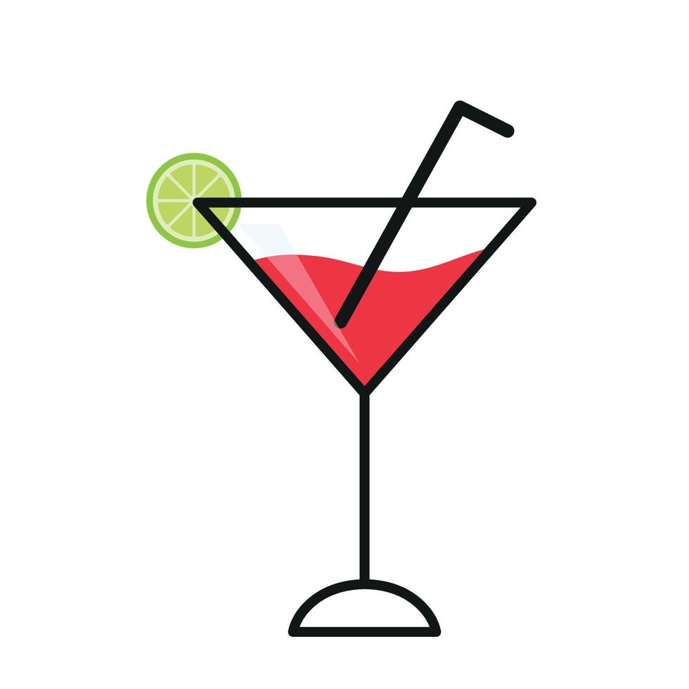 cocktail bevanda e bevanda icona clipart vettore illustrazione per estate e festa