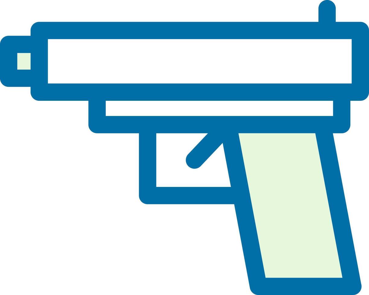 gioco pistola linea vettore icona design