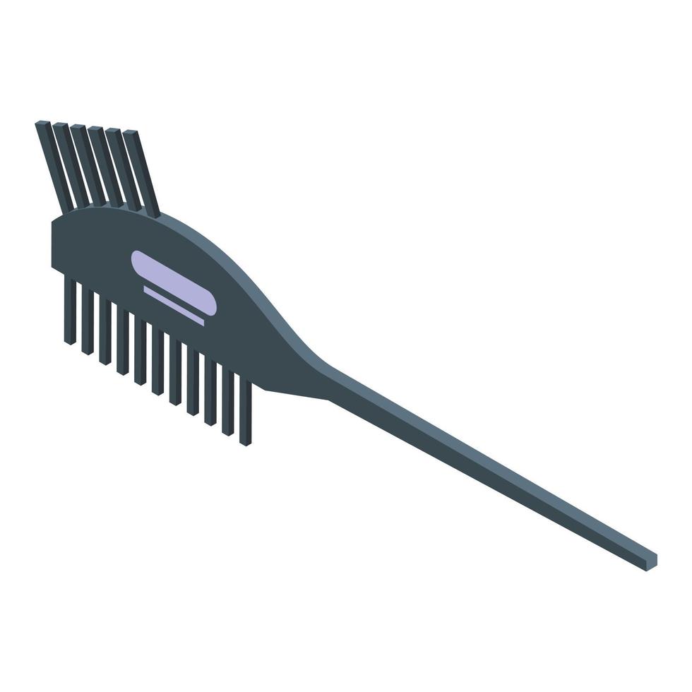 moderno capelli spazzola icona, isometrico stile vettore