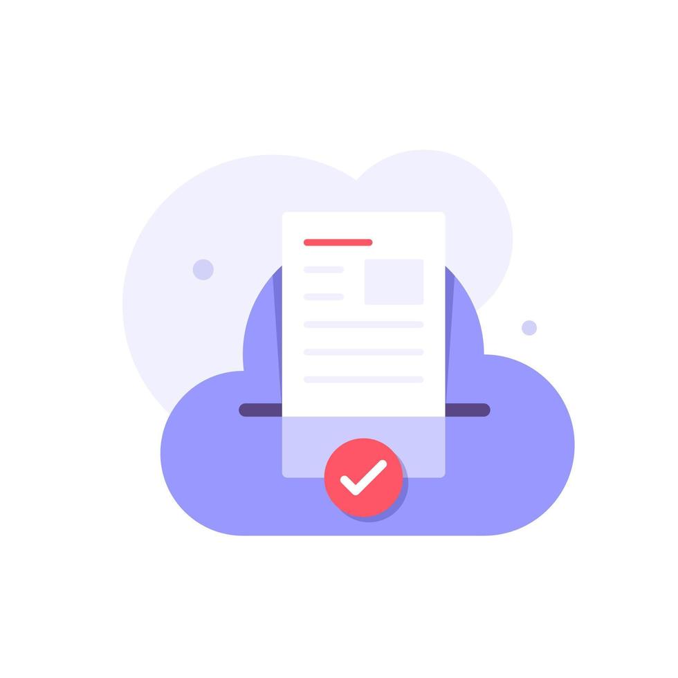nube Conservazione icona. digitale file organizzazione servizio o App con dati trasferimento vettore